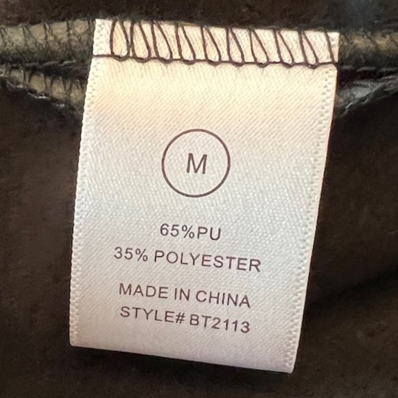 NWT | Fashion Nova | Faux Leather Pleated Skirt | Medium | Black - Picture 12 of 13